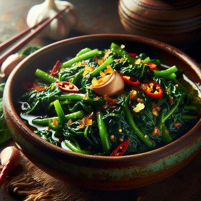 Image of Spicy Fried Spinach