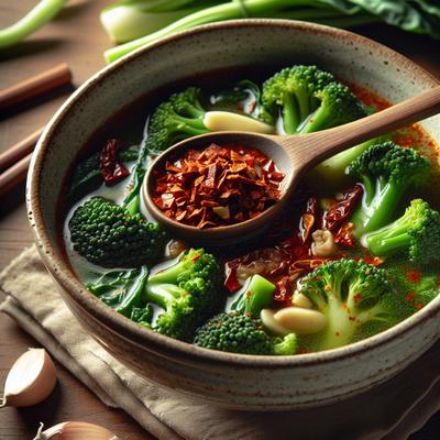 Image of Spicy Gai Lan Soup
