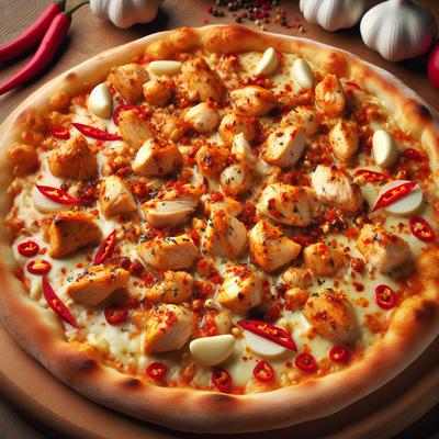 Image of Spicy Garlic Chicken Pizza