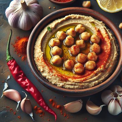 Image of Spicy Garlic Hummus