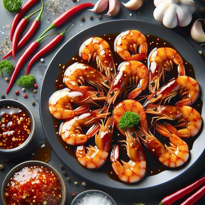 Image of Spicy Glazed Shrimp