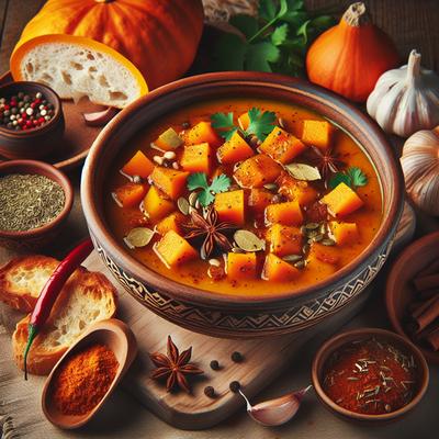 Image of Spicy Greek Pumpkin Soup