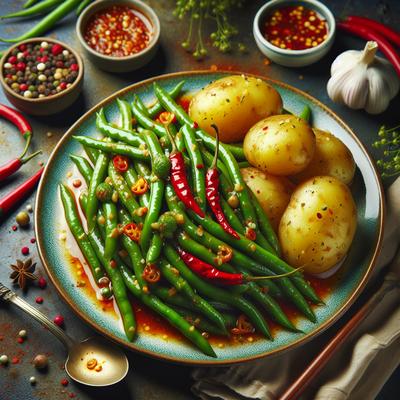 Image of Spicy Green Beans and New Potatoes