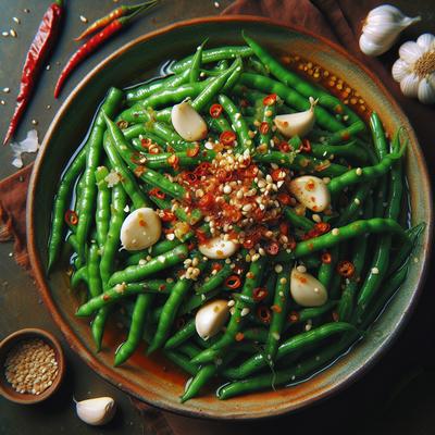 Image of Spicy Green Beans with Garlic