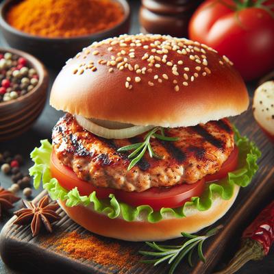 Image of Spicy Grilled Turkey Burgers