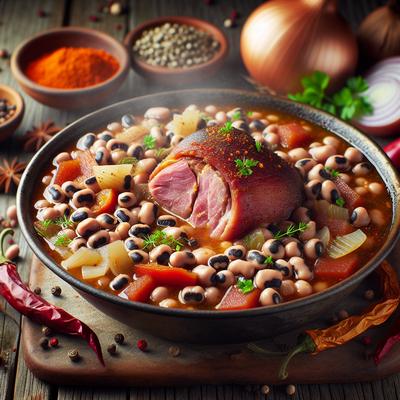 Image of Spicy Ham Hocks and Black Eyed Peas