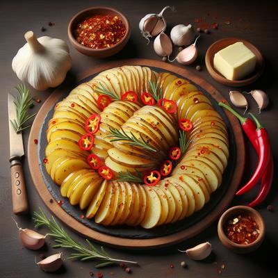 Image of Spicy Hasselback Potatoes