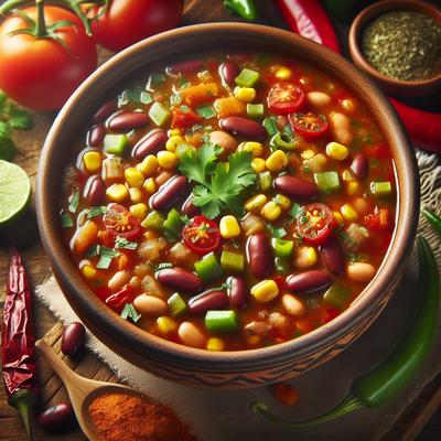 Image of Spicy Healthy Taco Bean Soup