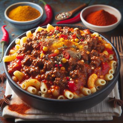 Image of Spicy Homemade Hamburger Helper