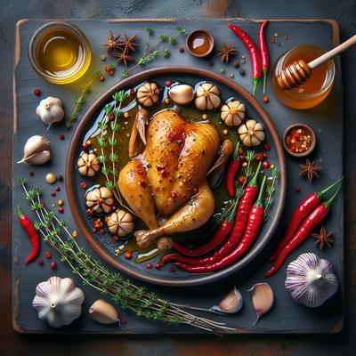 Image of Spicy Honey and Garlic Quail