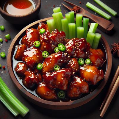Image of Spicy Honey Chicken and Celery