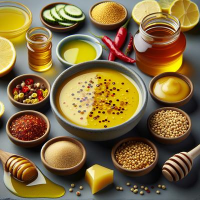 Image of Spicy Honey Mustard Salad Dressing