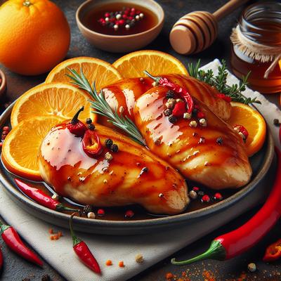 Image of Spicy Honey Orange Chicken Breasts