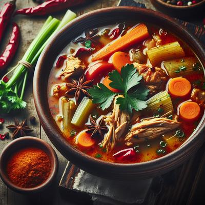 Image of Spicy Hot Chicken Soup