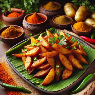 Image of Spicy Indian Potato Wedges