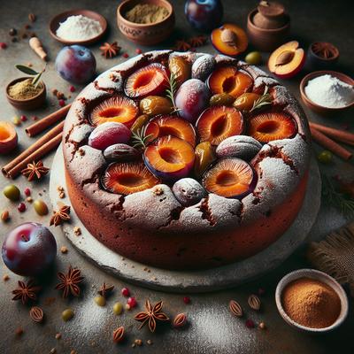 Image of Spicy Italian Plum Cake
