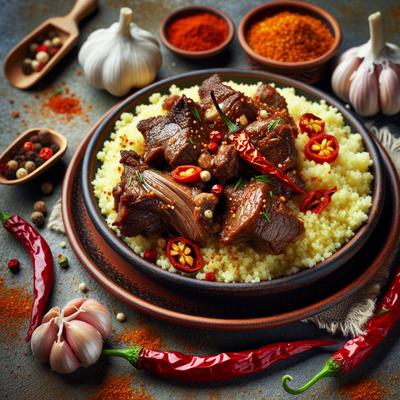 Image of Spicy Lamb with Garlic Couscous
