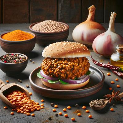 Image of Spicy Lentil Burgers