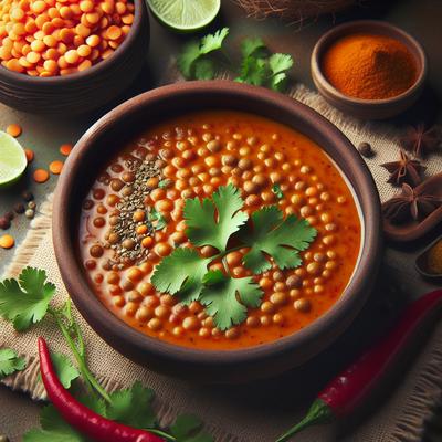 Image of Spicy Lentil Coconut Curry Soup
