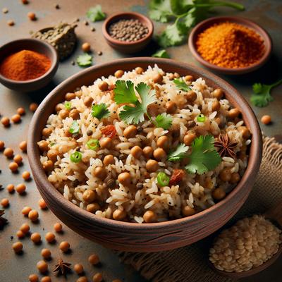 Image of Spicy Lentil Rice Pilaf