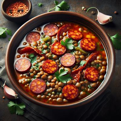 Image of Spicy Lentils with Chorizo