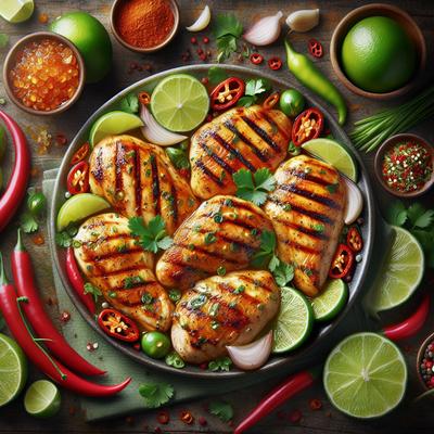 Image of Spicy Lime Marinated Grilled Chicken Breasts