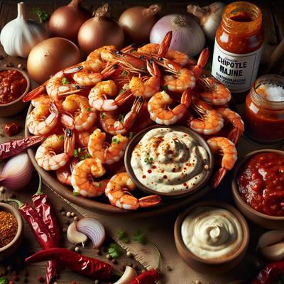Image of Spicy Louisiana Cajun Shrimp with Chipotle Mayonnaise