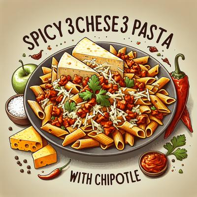 Image of Spicy Low Fat 3 Cheese Pasta with Chipotle