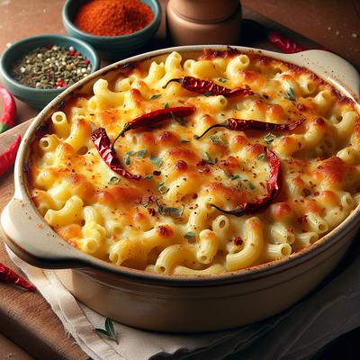 Image of Spicy Macaroni and Cheese Casserole