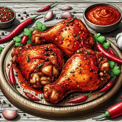 Image of Spicy Marinated Chicken Thighs