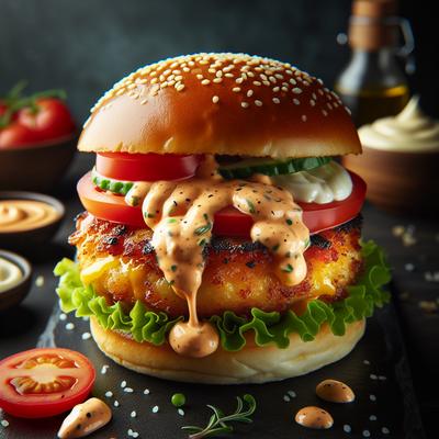 Image of Spicy Mayonnaise for Seafood Burgers or Sandwiches