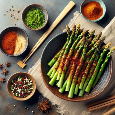 Image of Spicy Miso Marinated Green Asparagus