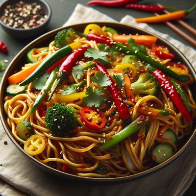 Image of Spicy Mongolian Noodles