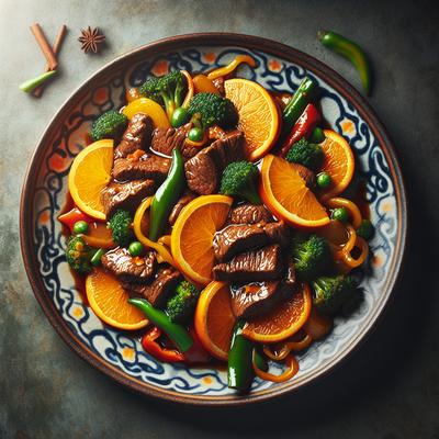 Image of Spicy Orange Beef with Vegetables