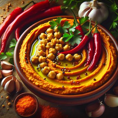 Image of Spicy Orange Hummus