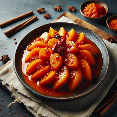 Image of Spicy Orange Rum Laced Sweet Potatoes