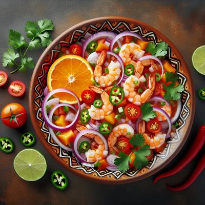 Image of Spicy Orange Shrimp Ceviche