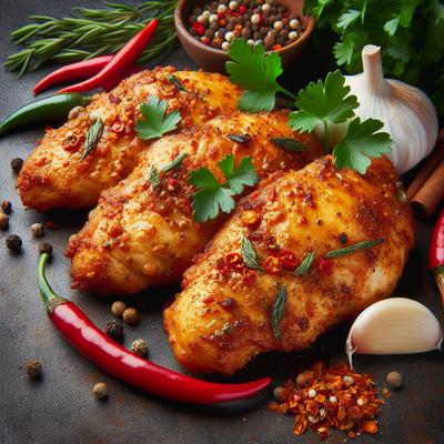 Image of Spicy Oven Fried Chicken Breasts