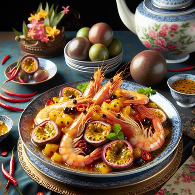 Image of Spicy Passion Fruit Glazed Shrimp