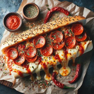 Image of Spicy Pizza Sub Sandwiches