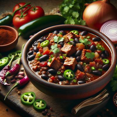 Image of Spicy Pork and Black Bean Chili