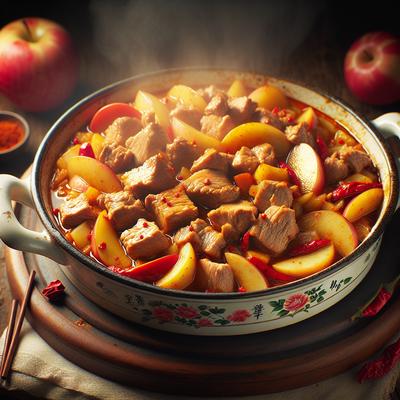 Image of Spicy Pork Casserole with Apple