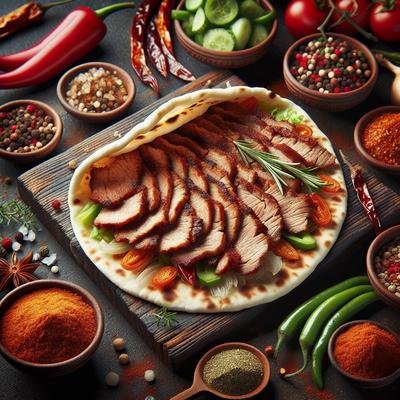 Image of Spicy Pork Tenderloin Pitas