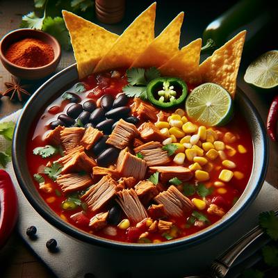Image of Spicy Pork Tortilla Soup