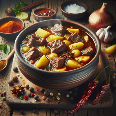 Image of Spicy Potato Beef Soup
