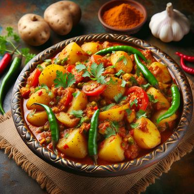 Image of Spicy Potatoes Rasadar Aloo