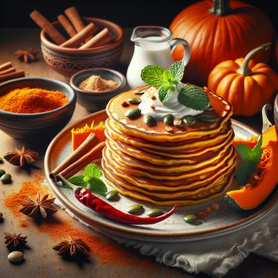 Image of Spicy Pumpkin Pancakes Ww
