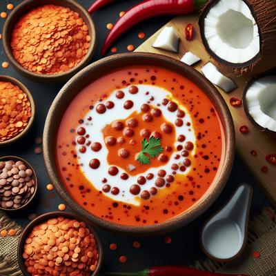 Image of Spicy Red Lentil Coconut Soup