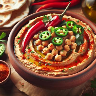 Image of Spicy Red Pepper and Jalapeno Hummus