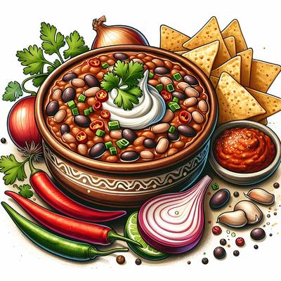 Image of Spicy Refried Bean Dip